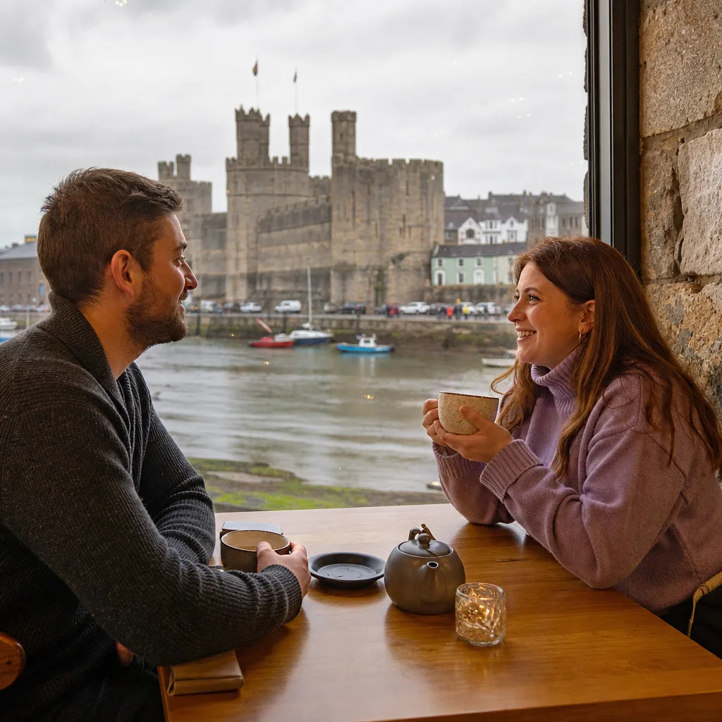 First-Date Ideas in Caernarfon: Coffee & Walks
